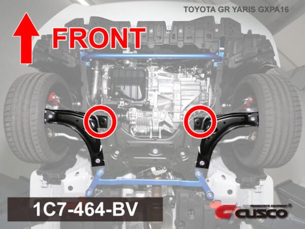 CUSCO 1C7464BV Lower arm bushes / Pillow ball type TOYOTA GR Yaris GXPA16