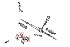 LANCER/VIRAGE 93-00 TPV STEERING BUSHING 3PCS/SET