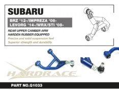 Q1033 TOYOTA 86/SUBARU BRZ 12-/IMPREZA 08-23/LEVORG 14-/WRX/STI 08+ REAR UPPER CAMBER ARM (HARDEN RUBBER) 2PCS/SET
