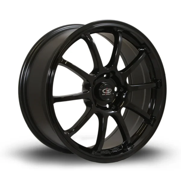 Rota GFOR8017D1P35PCYB0730 Force Alloy Wheel 17x8 ET35 5x114 Black 73mm CB