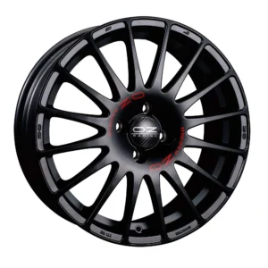 OZ Sport Superturismo GT Alloy Wheel 16x7 ET16 4x108 Matt Black Red Lettering 65.1mm CB