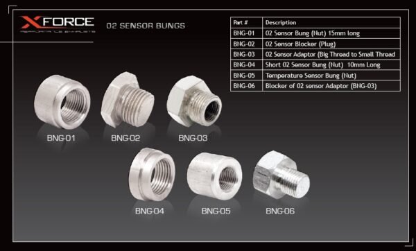 Bolts and Sensor Bungs