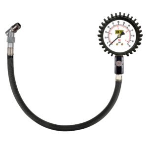 BG Racing 2.5in Tyre Pressure Gauge 0-60 Psi/0-4 Bar