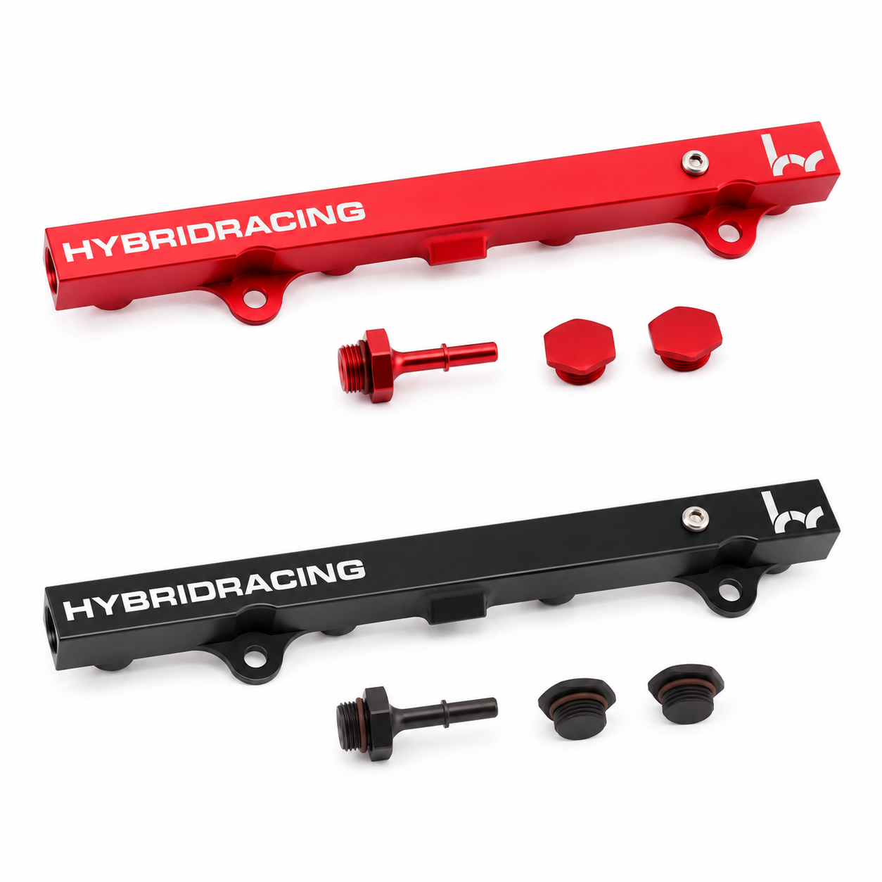 Hybrid Racing K-Series Fuel Rail Black and Red for Honda Civic Type R EP3 and Integra DC5