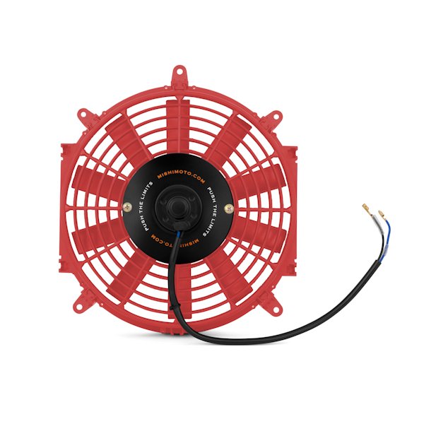 Mishimoto Electric Fan, Slim, Straight Blade, Black, 10 in
