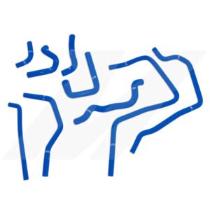 Mishimoto Silicone Ancillary Hose Kit Blue, fits Subaru WRX 2001-2005