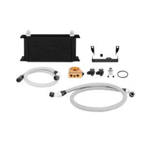 Mishimoto Thermostatic Oil Cooler Kit Black, fits Subaru WRX/STI 2006–2007