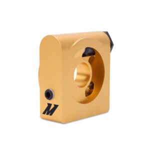Mishimoto Oil Sandwich Plate, Gold, w/Rear-Mounted Thermostat