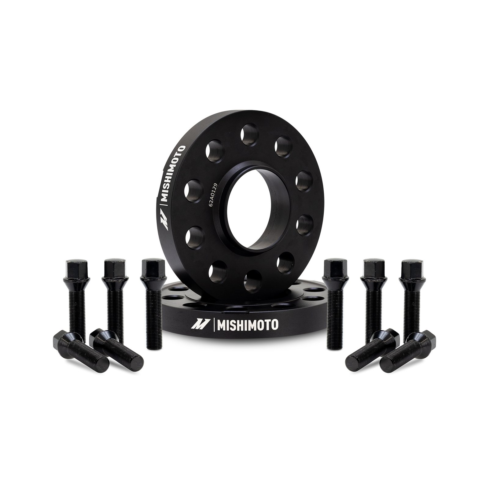 Mishimoto Wheel Spacers 5x120 72.6mm CB 20mm M14 Black - Image 2