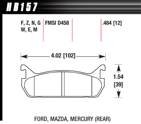 Brake Pad - DTC-30 (12 mm) - Image 12