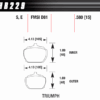 Hawk Brake Pad – Blue 9012 (15 mm)