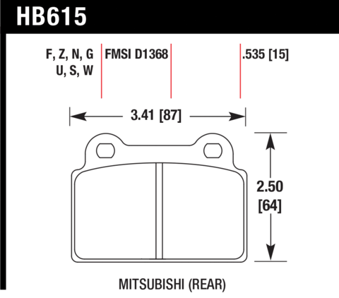 Hawk Brake Pad - HPS - Image 3