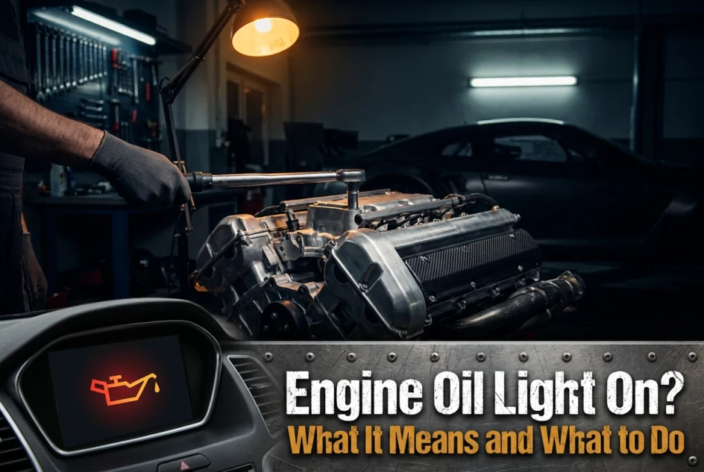 Professional header image for step-by-step guide: Engine Oil Light On? What It Means and What to Do