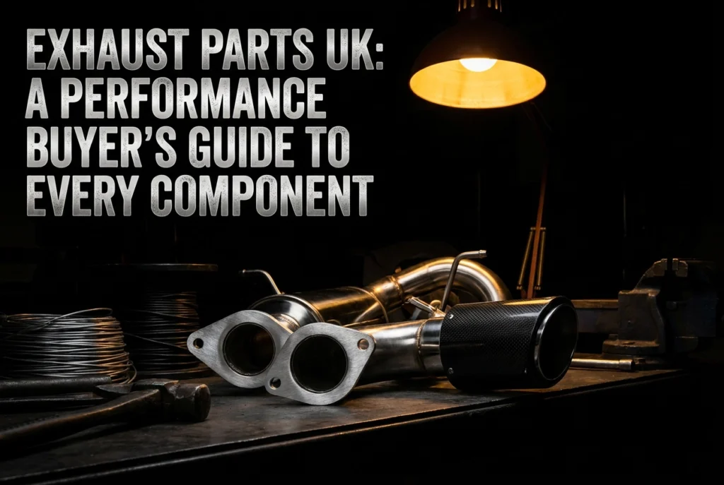 Professional header image for list-based article: Exhaust Parts UK: A Performance Buyer's Guide to Every Co...
