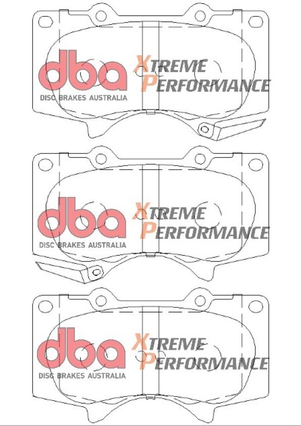 Brake Kit - 4000 Series T3 Slotted & Xtreme Performance Brake Pads (2x DBA42716S + DB1482XP) - Image 3