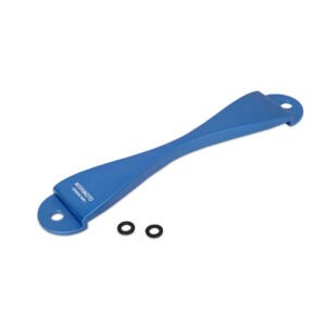 Mishimoto Subaru CNC Battery Tie-Down Blue