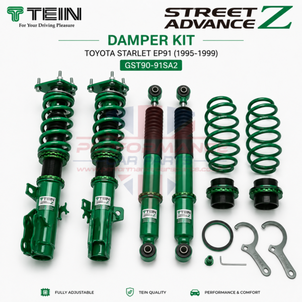 TEIN Street Advance Z Damper Coilover Kit Toyota Starlet EP91 1995-1999 GST90-91SA2