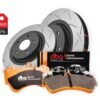 Brake Kit – 4000 Series T3 Slotted & Xtreme Performance Brake Pads (2x DBA42166S + DB9021XP)