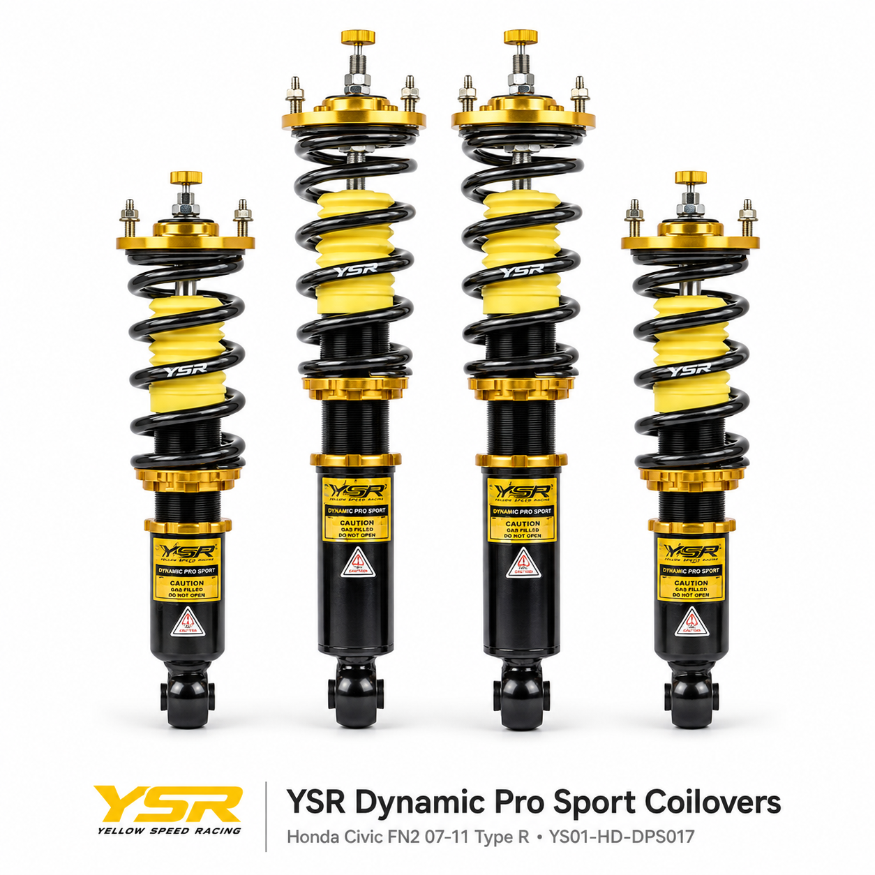 YSR Dynamic Pro Sport Coilovers Honda Civic FN2 Type R 2007-2011 YS01-HD-DPS017