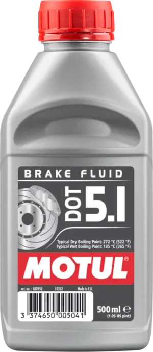 Motul DOT 5.1 Brake Fluid – 100% Synthetic High Performance