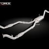 2.5″ Turbo-Back System with High-Flow Catalytic Converters, 304 Stainless Steel (for track and off road use only)