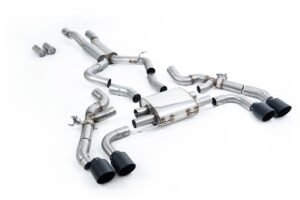 BMW X3 G01/X4 G02 S58 - Axle Back Systems, Black tail pipes