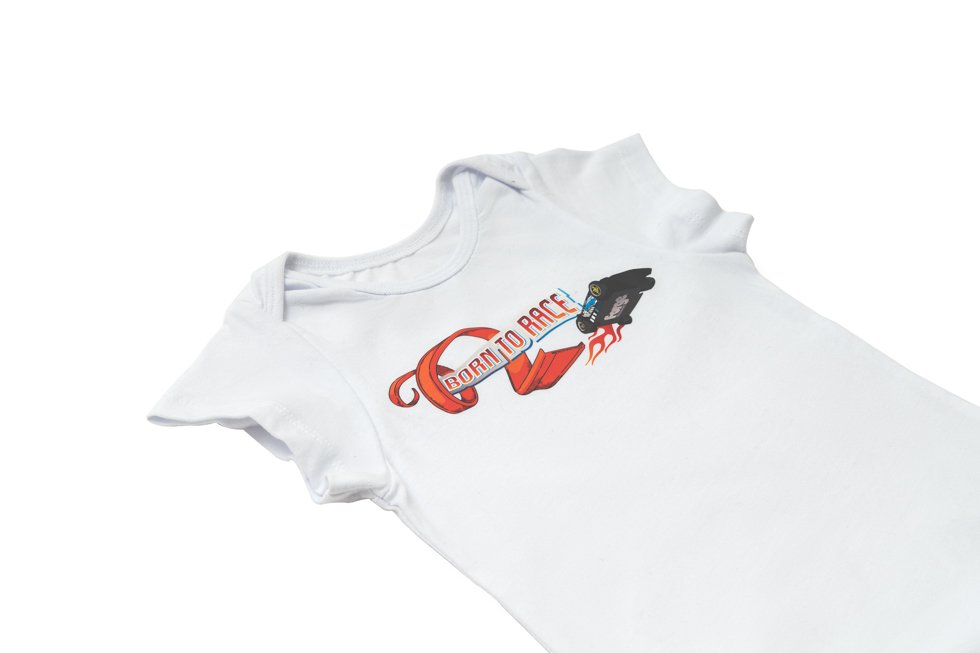 'Born To Race' Baby Grow
