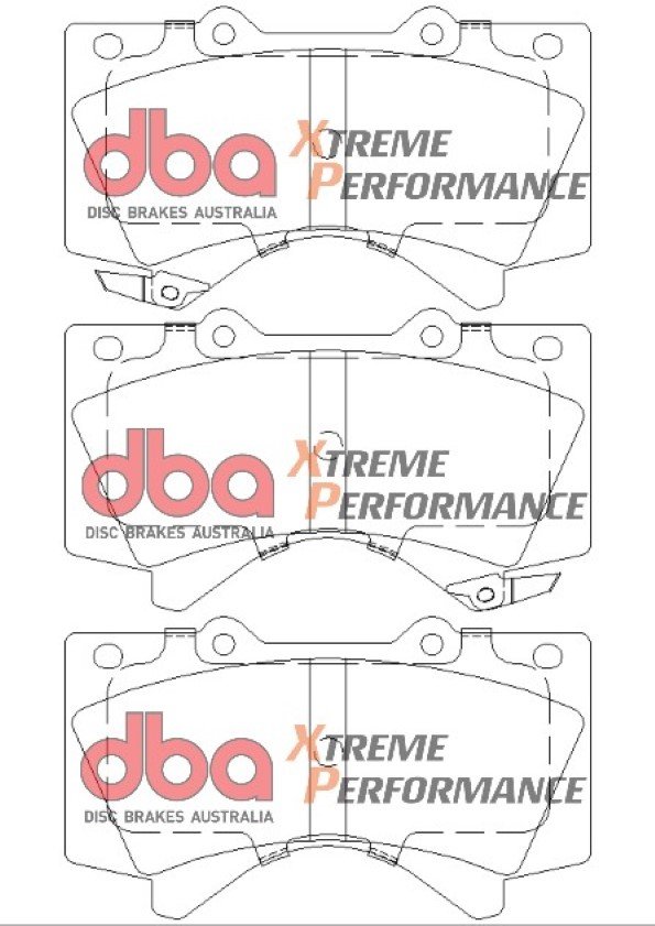 Brake Kit - 4000 Series T3 Slotted & Xtreme Performance Brake Pads (2x DBA42722S + DB1838XP) - Image 3