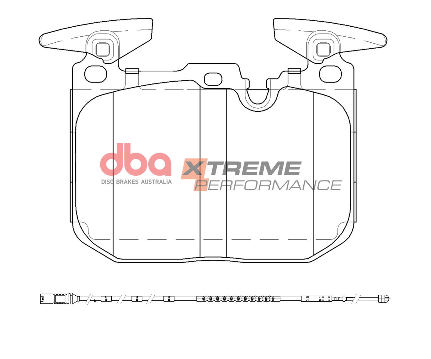 Brake Kit - 4000 Series T3 Slotted & Xtreme Performance Brake Pads (2x DBA42676S + DB2299XP) - Image 7