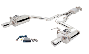 2.5" Cat-Back System with Oval Varex Mufflers, 304 Stainless Steel