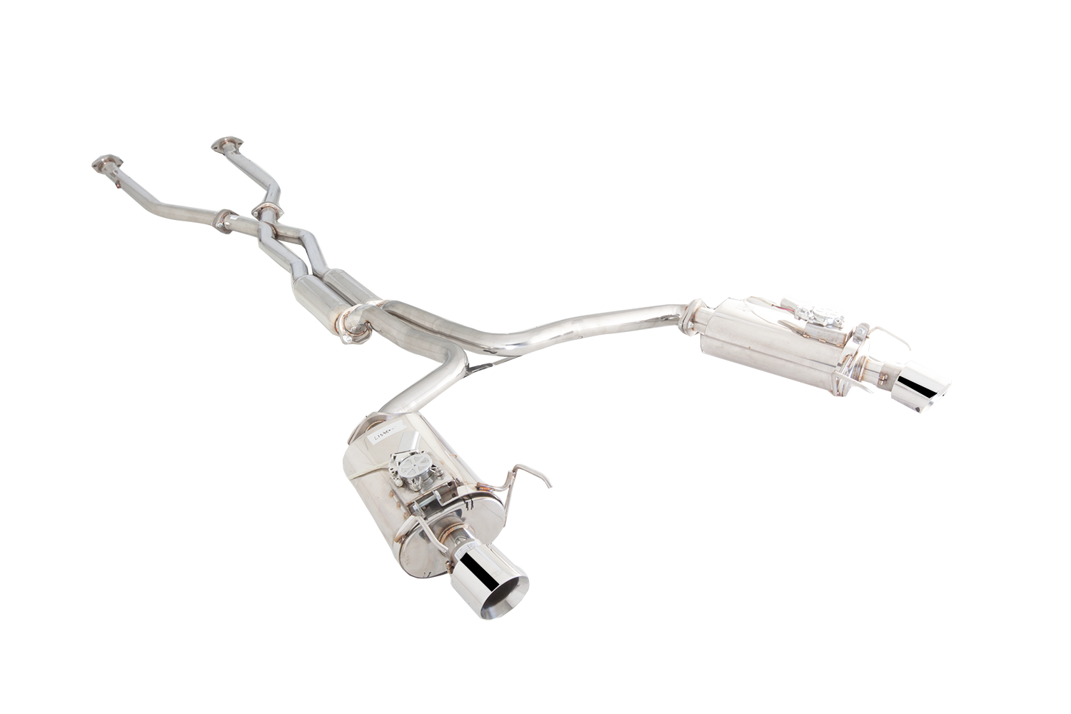 Twin 2.5" Cat-Back System with Varex Mufflers, 304 Stainless Steel