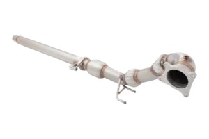 3.5"-3" Downpipe with High-Flow Catalytic Converter, 304 Stainless Steel, for OEM Cat-Back (for track and off road use only)