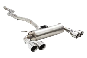 Dual 2.5"-3" Cat-Back System Varex Muffler, 304 Stainless Steel