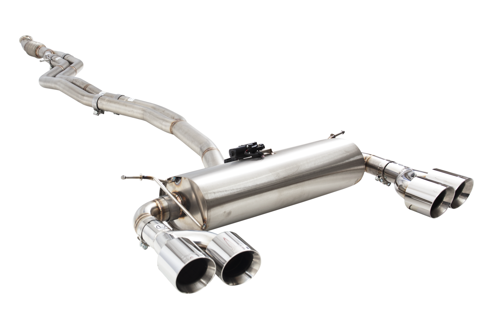 Dual 2.5"-3" Cat-Back System Varex Muffler, 304 Stainless Steel - Image 7