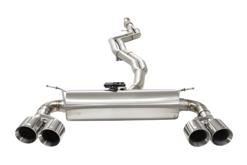 Dual 2.5"-3" Cat-Back System Varex Muffler, 304 Stainless Steel - Image 2