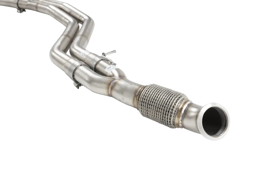 Dual 2.5"-3" Cat-Back System Varex Muffler, 304 Stainless Steel - Image 16