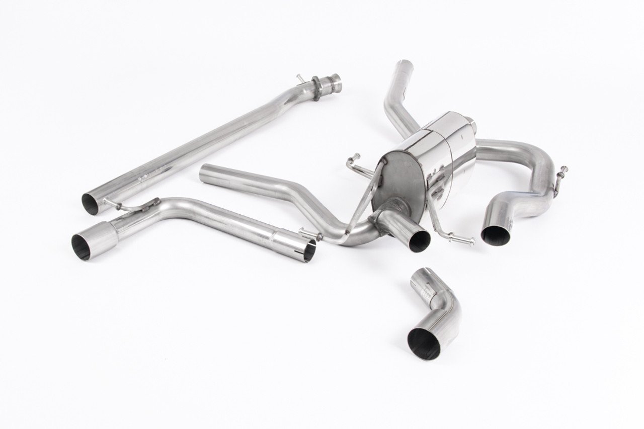 Milltek Cat-back System Non Res for Suzuki Swift Sport 1.4 (Cerakote Black Trims )