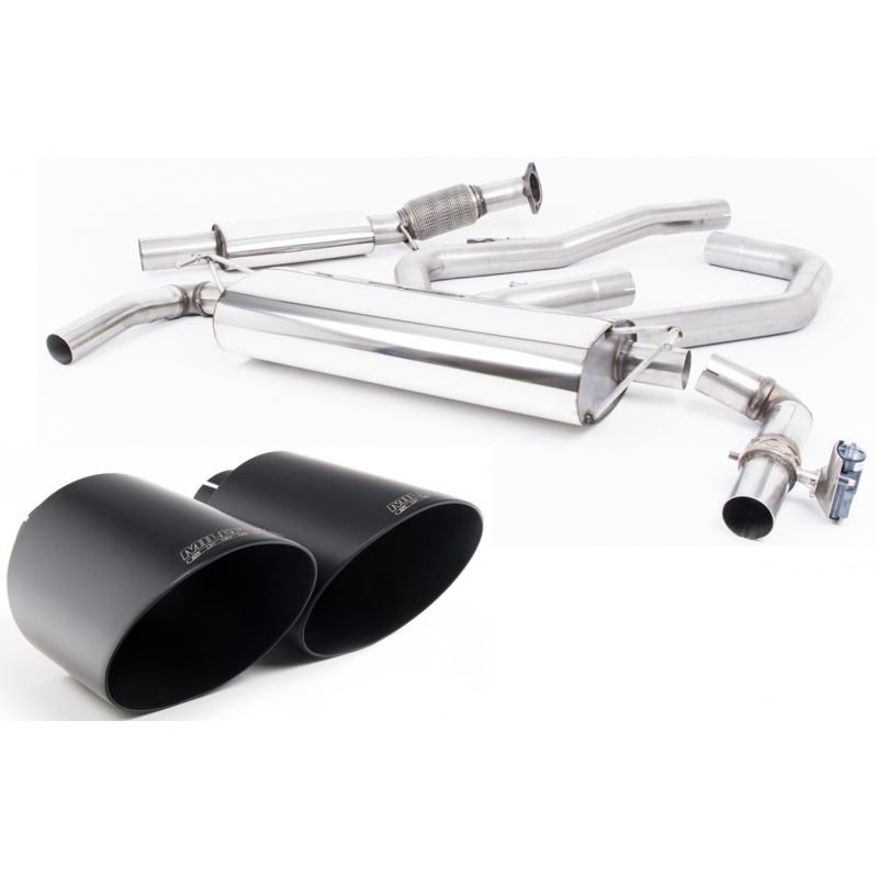 Milltek Cat Back Exhaust BLACK TAIL PIPES – Hyundai i30 N Performance 2.0 T-GDi (275ps NON-OPF/GPF models only) - Image 2