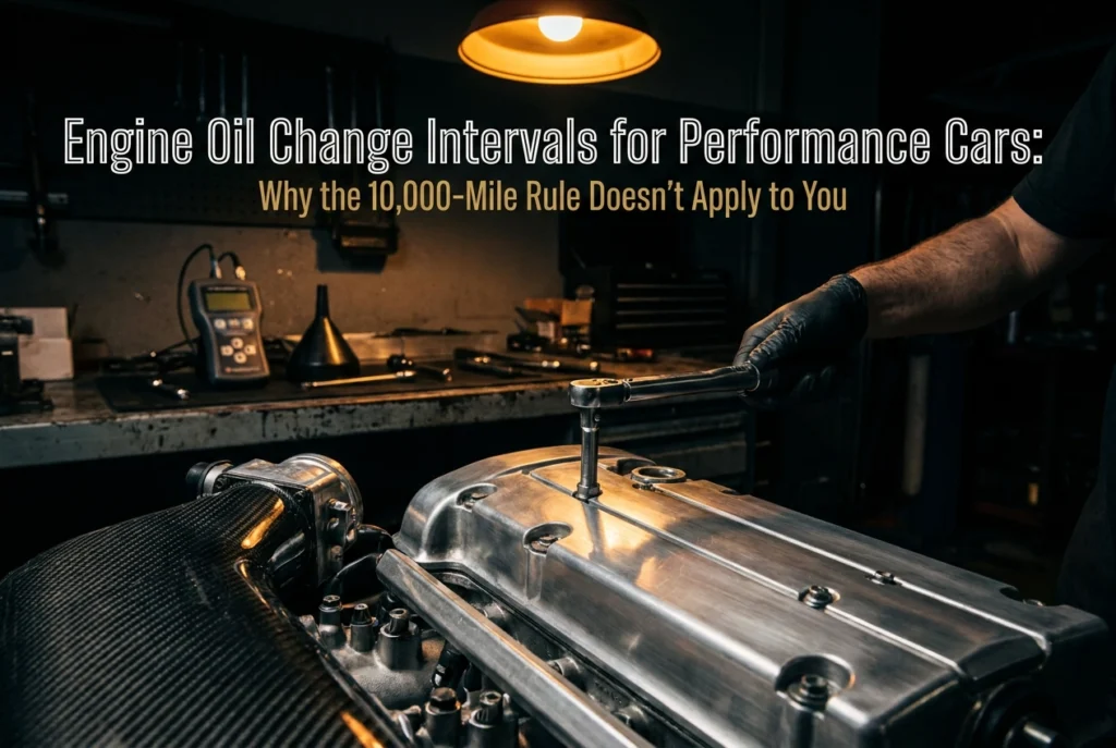 Professional header image for industry analysis: Engine Oil Change Intervals for Performance Cars: Why the...