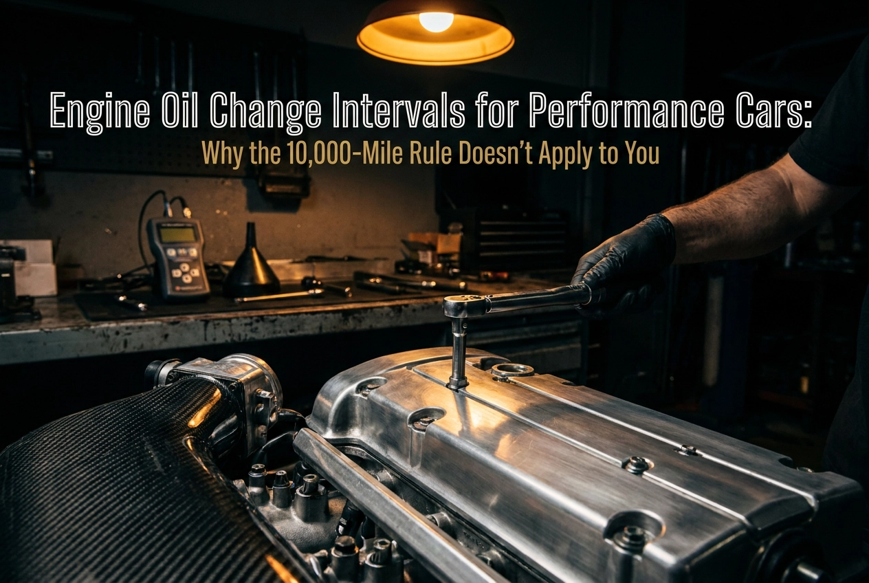 Professional header image for industry analysis: Engine Oil Change Intervals for Performance Cars: Why the...