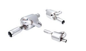 2.5 Twin Loop Round Muffler 3 OD Tip