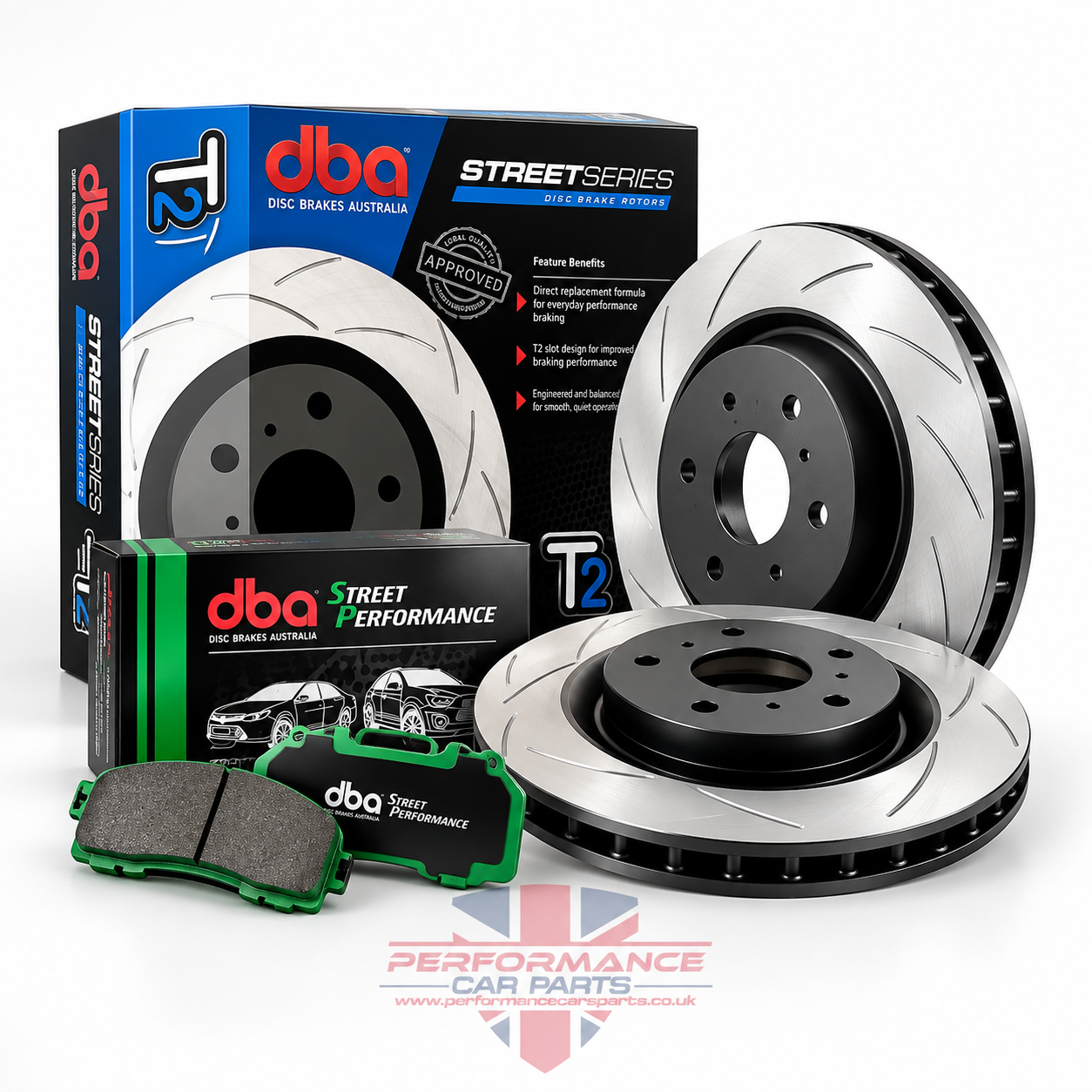 DBA2656S-10-1521SP T2 rear brake disc and Street Performance pad kit for Toyota GT86 Subaru BRZ Brembo