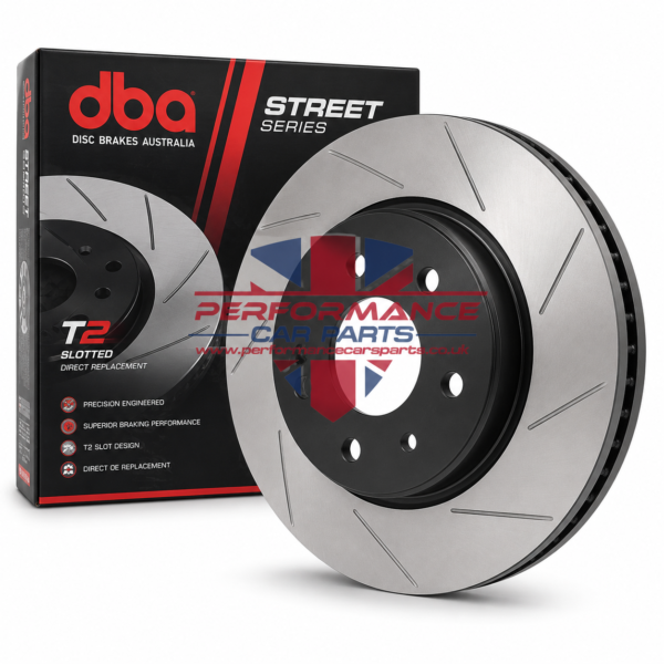 DBA2723S Street Series T2 rear slotted brake disc for Toyota Land Cruiser V8 200 Series