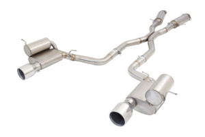 3" Twin Cat-Back System, 304 Stainless Steel