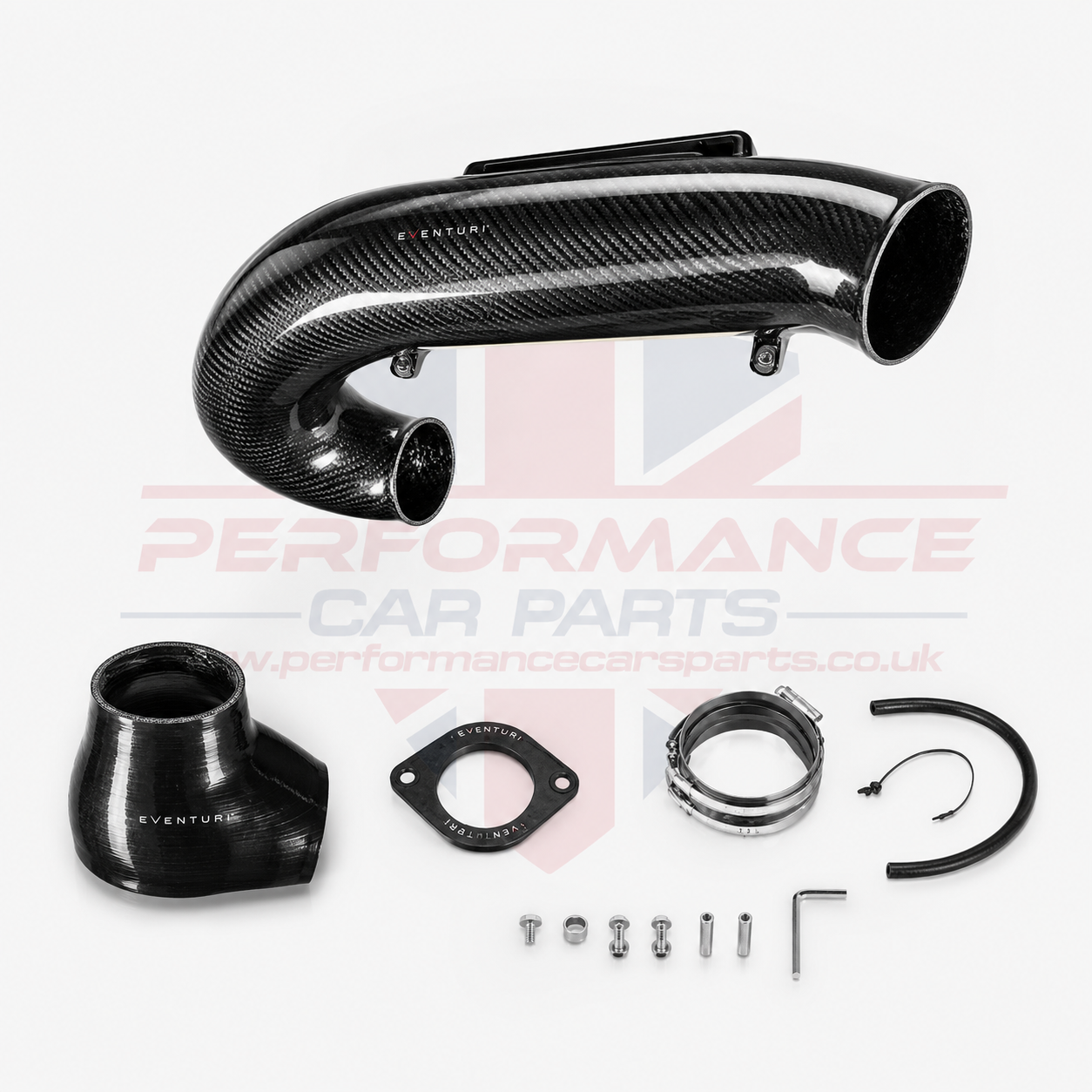 Eventuri V3 oversized carbon turbo tube for Honda Civic Type R FK8 K20C1