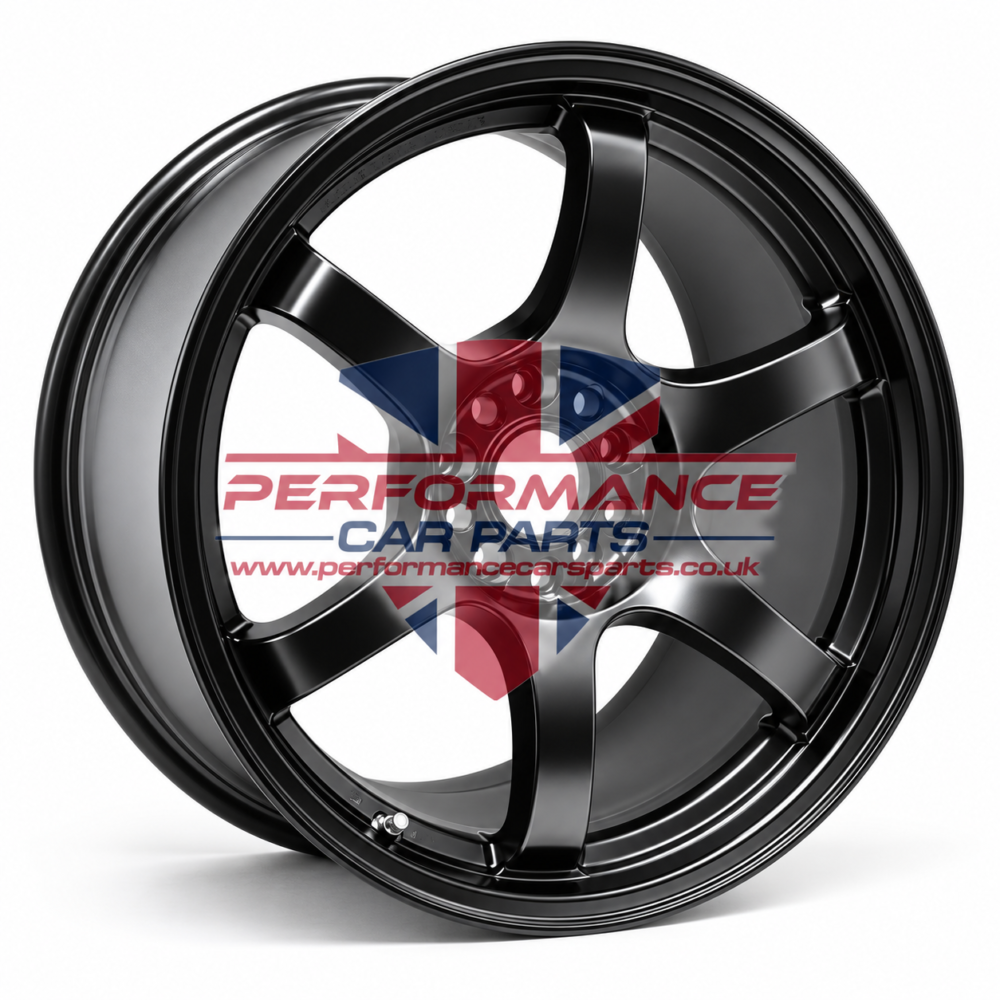 RAYS Gram Lights 57DR 18x8.5 ET38 5x114.3 Semi Gloss Black alloy wheel