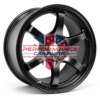 RAYS Gram Lights 57DR 18x8.5 ET38 5x114.3 Semi Gloss Black alloy wheel