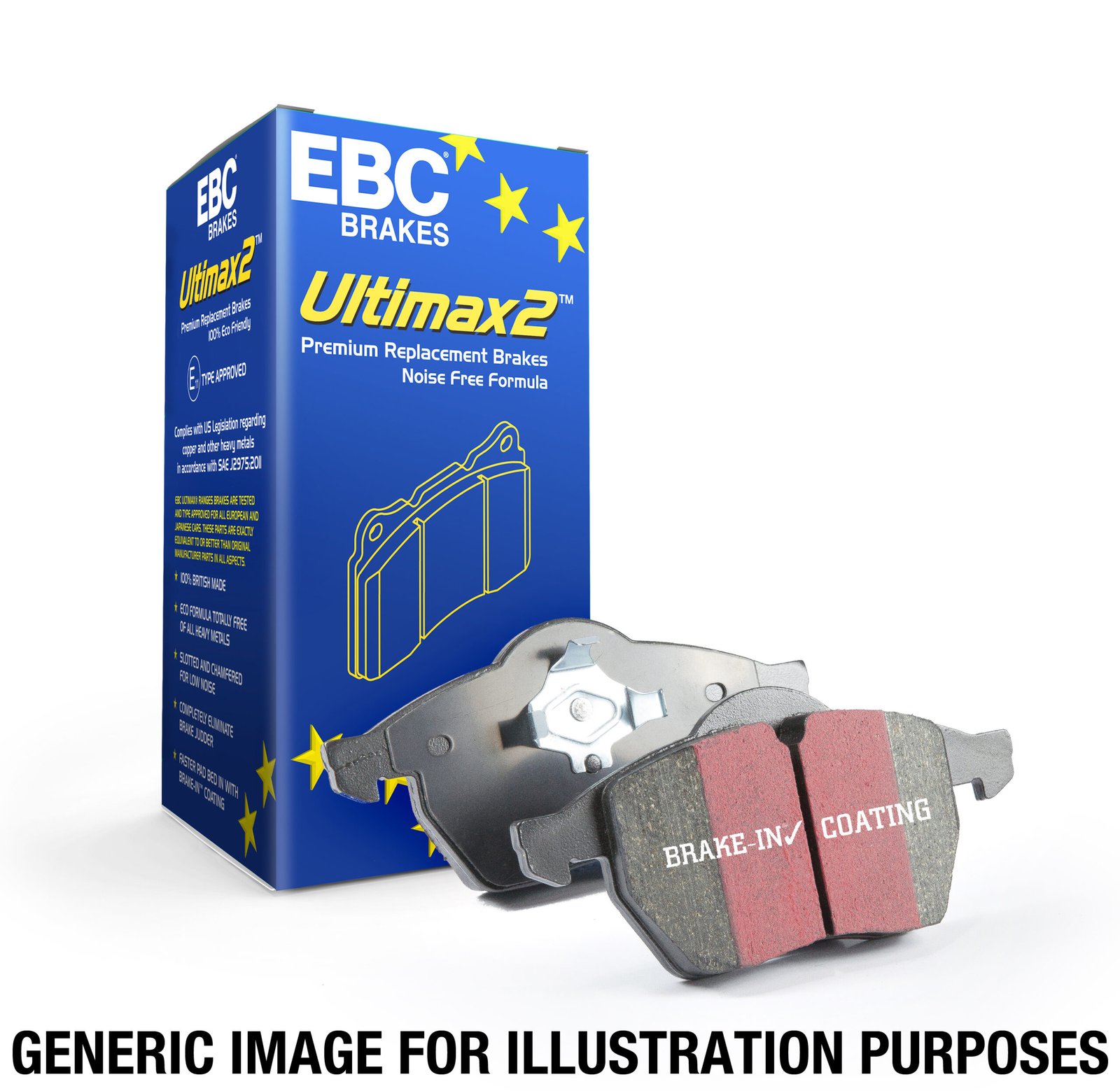 EBC Ultimax DP1137 front brake pads for Volkswagen Golf Polo and SEAT Ibiza