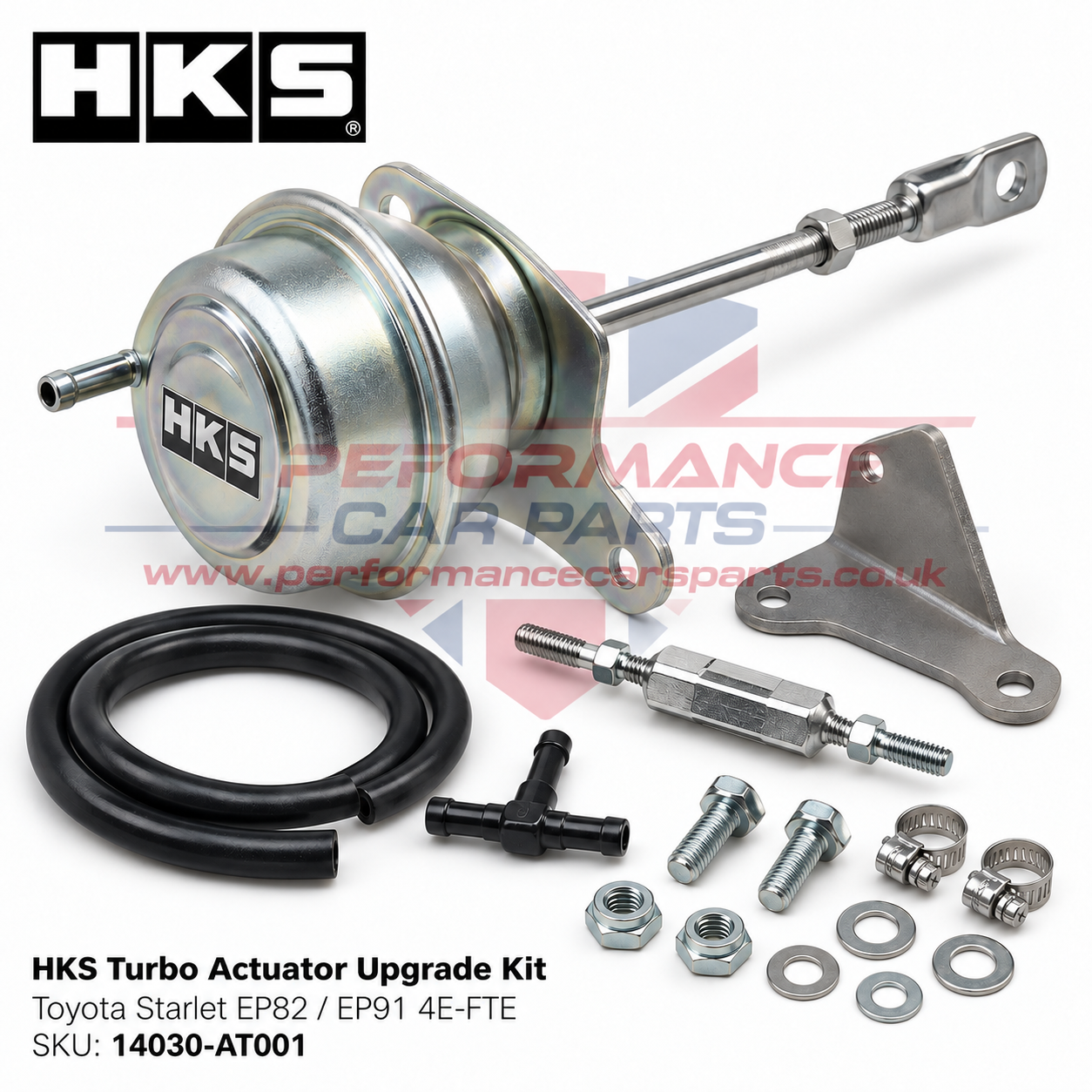 HKS 14030-AT001 turbo actuator upgrade kit for Toyota Starlet EP82 GT Turbo and EP91 Glanza V 4E-FTE