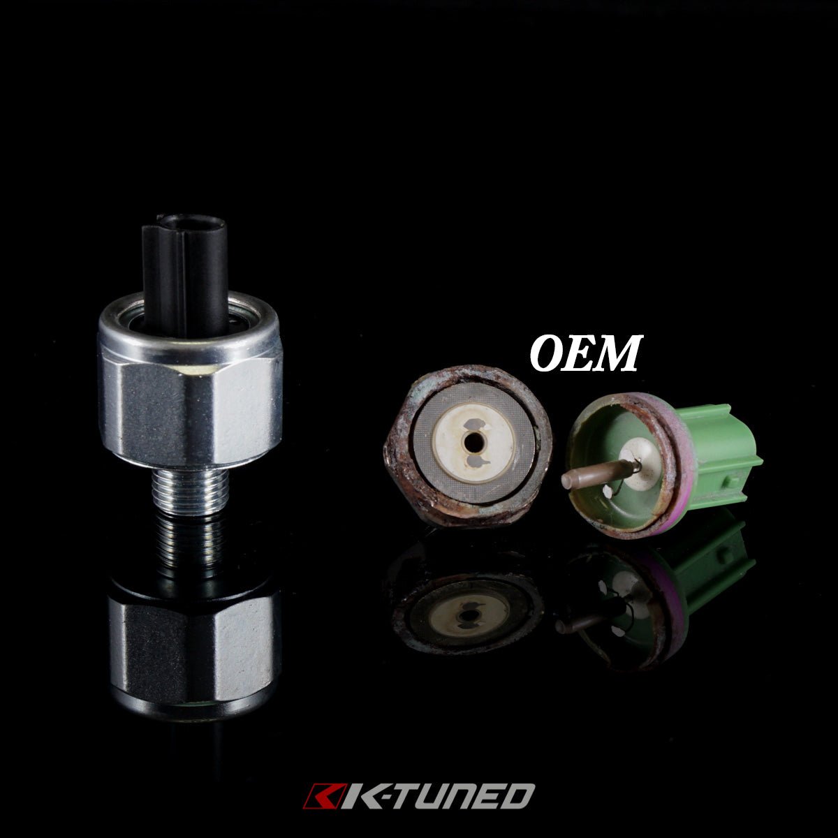 K-Tuned Black Knock Sensor With Plug β Honda K-Series KTD-KNK-300 β view 4
